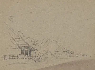 Tipple extending to bottom of mountain side von James Fuller Queen