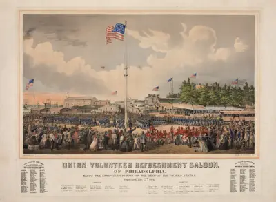 Union Volunteer Refreshment Saloon of Philadelphia av James Fuller Queen