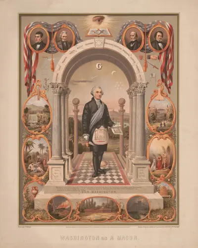 Washington as a Mason, 1867 – nr 1 av James Fuller Queen