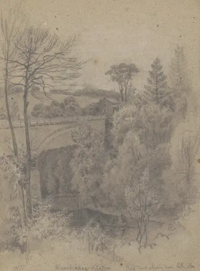 Wissahickon Station, Philadelphia and Norristown RR Sta av James Fuller Queen