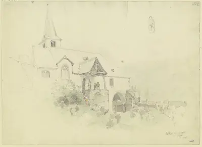 Michaelskapelle in Alken av Jakob Fürchtegott Dielmann