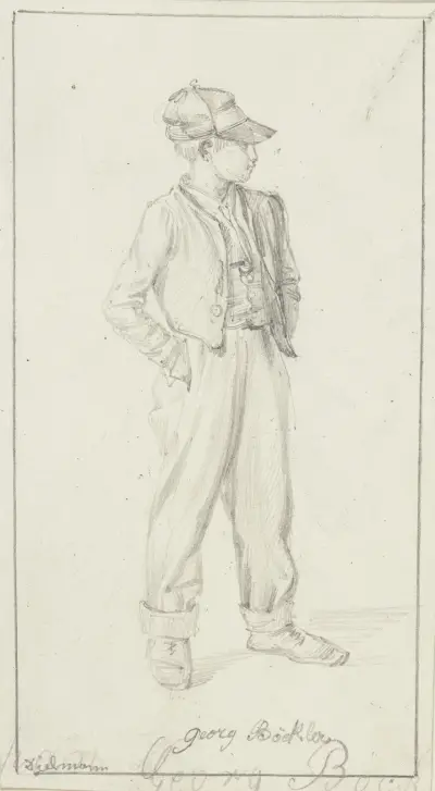 The young Georg Böckler av Jakob Fürchtegott Dielmann