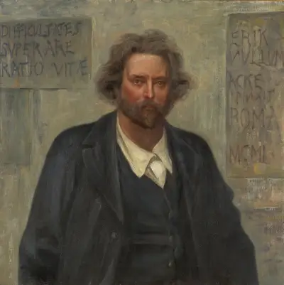 Porträtt av Erik Vullum av J.A.G. Acke