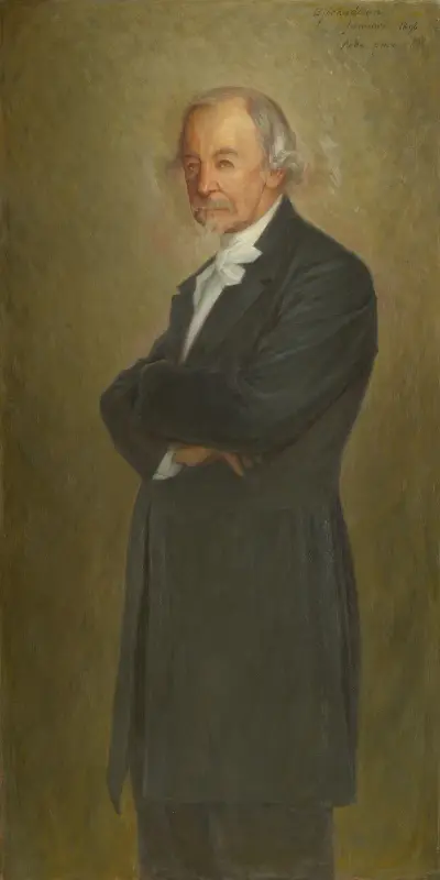 Porträtt av Zacharias Topelius av J.A.G. Acke