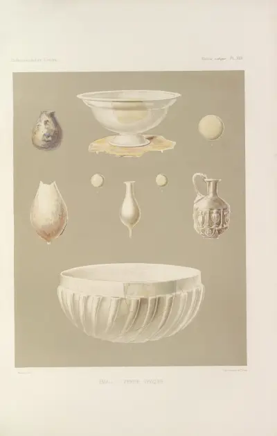 Collection Julien Gréau. Verrerie antique, émaillerie et poterie appartenant à M. John Pierpont Morgan Pl.46 av G. Massias