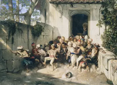 Out of School av Alexandre-Gabriel Decamps