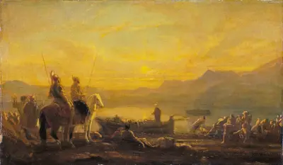 The Miraculous Draught of Fishes av Alexandre-Gabriel Decamps