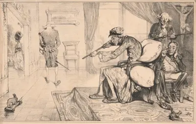 The year of grace 1840, the glorious reign of Charles X the 16th av Alexandre-Gabriel Decamps