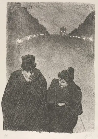 Ah, it’s true, my poor old man, you would be the first to whom I would have made to miss his bus. ‘But I’ll Miss My Bus’ ‘My Customers Have Never Missed Their Bus’ av Henri-Gabriel Ibels