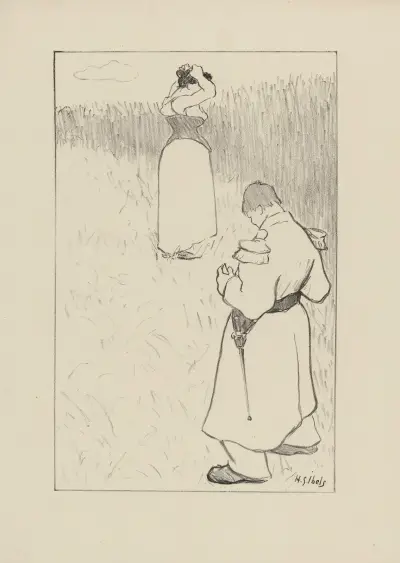 Amoureux, 1895 av Henri-Gabriel Ibels