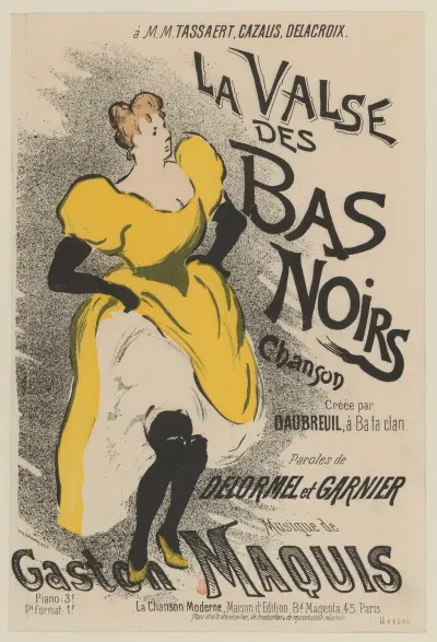 La Valse des Bas Noirs Chanson av Henri-Gabriel Ibels