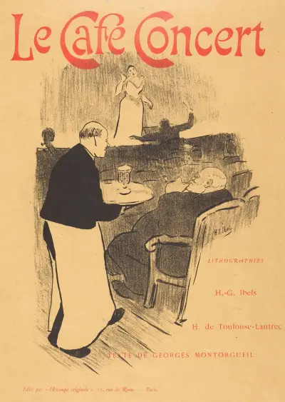 Kafékonsert – omslag av Henri-Gabriel Ibels