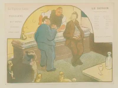 Le Théâtre Libre – Programme – du 4me spectacle – de la Saison – 1892-1893 av Henri-Gabriel Ibels