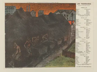 Teater Libre-program för säsongens 7:e föreställning 1892–1893 av Henri-Gabriel Ibels