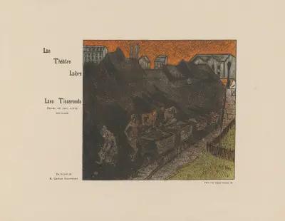 Le Théâtre Libre (Program för säsongens 7:e föreställning 1892–1893) av Henri-Gabriel Ibels