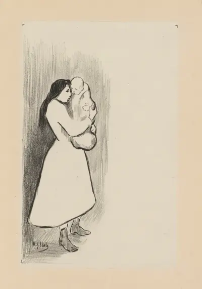 Les Petites Mères av Henri-Gabriel Ibels