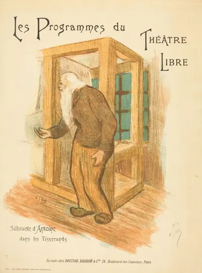 Program för Théâtre Libre – omslag av Henri-Gabriel Ibels