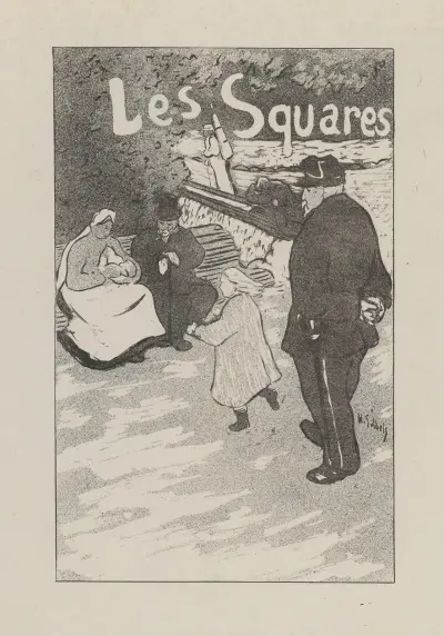 Les Squares av Henri-Gabriel Ibels