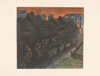 Les Tisserands av Henri-Gabriel Ibels
