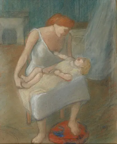 Mother and Child av Henri-Gabriel Ibels