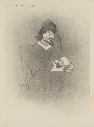 Mounet-Sully i Hamlet av Henri-Gabriel Ibels