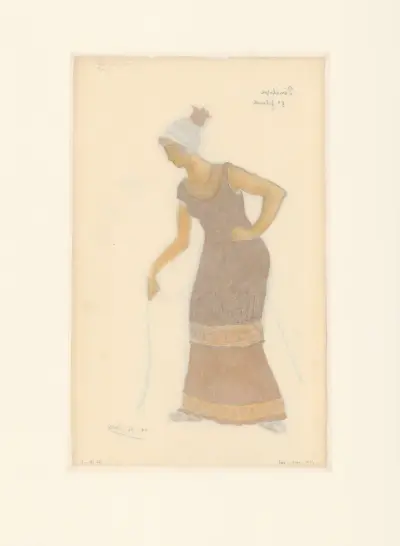 Penelope – kostymskiss – femte spinnerskan av Henri-Gabriel Ibels