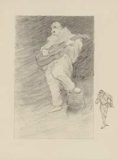 Pierrot musicien av Henri-Gabriel Ibels