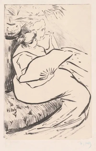 Seated Woman av Henri-Gabriel Ibels