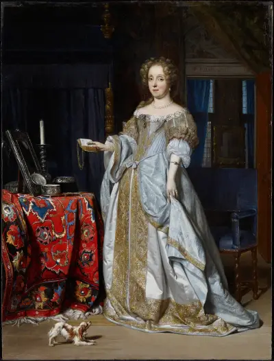 Portrait of Lucia Wijbrants av Gabriel Metsu