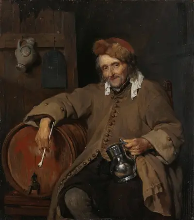 The Old Drinker av Gabriel Metsu