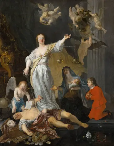 The Triumph of Justice av Gabriel Metsu