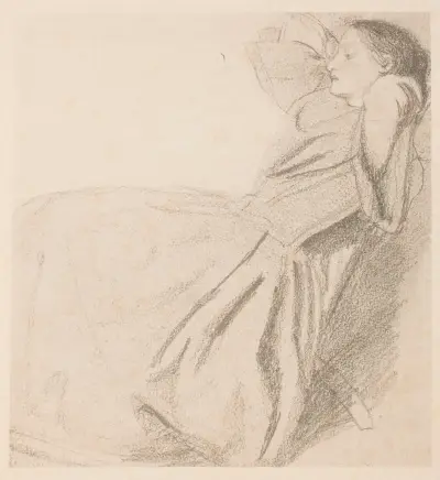 Elizabeth Siddal – nr 3 av Dante Gabriel Rossetti