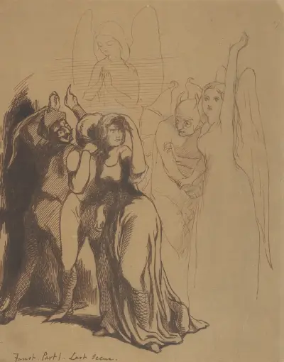 Faust; Part 1. Last Scene av Dante Gabriel Rossetti
