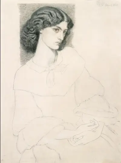 Jane Burden (1840-1914) av Dante Gabriel Rossetti