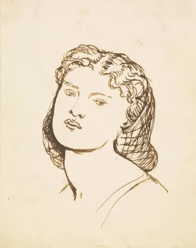 Portrait of Fanny Cornforth av Dante Gabriel Rossetti