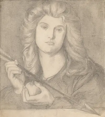 Study for “Venus Verticordia” av Dante Gabriel Rossetti
