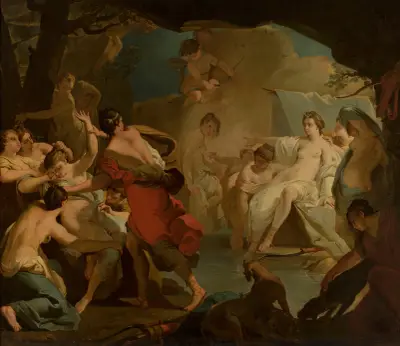 Diana’s judgement of the nymph Callisto av Gaetano Gandolfi
