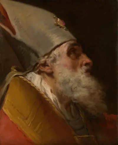 Head of a Bishop av Gaetano Gandolfi