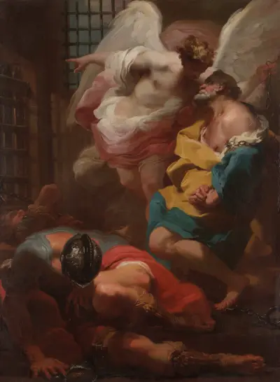 Den helige Petrus befrielse av Gaetano Gandolfi