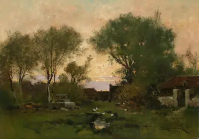 Abendstimmung av Eugène Galien-Laloue