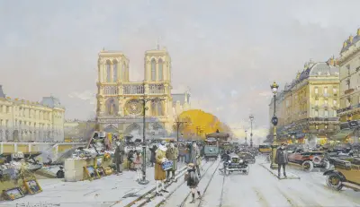 Notre Dame av Eugène Galien-Laloue