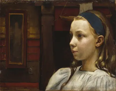 Head of a Girl, Little Anna av Akseli Gallen-Kallela