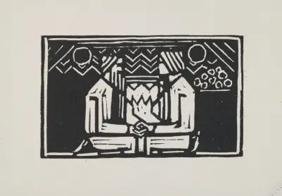 Koru-Kalevala, The Illustrated Kalevala, experiments for Poem I and II av Akseli Gallen-Kallela