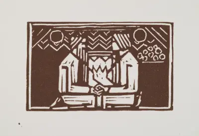 Koru-Kalevala, The Illustrated Kalevala, experiments for Poem I and II av Akseli Gallen-Kallela