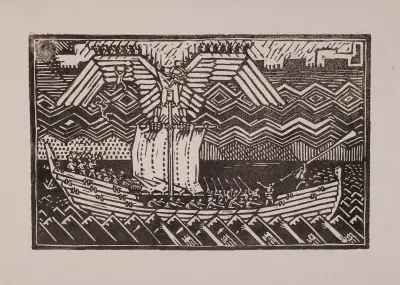 Koru-Kalevala, The Illustrated Kalevala, Sampolaiva av Akseli Gallen-Kallela