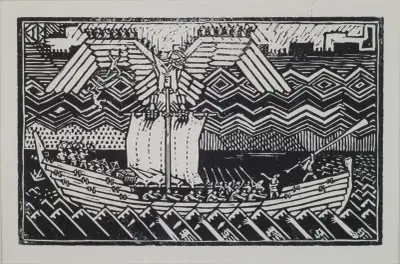 Koru-Kalevala, The Illustrated Kalevala, Sampolaiva av Akseli Gallen-Kallela