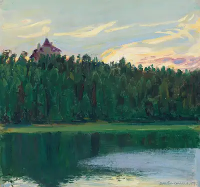 Lakeside Landscape av Akseli Gallen-Kallela