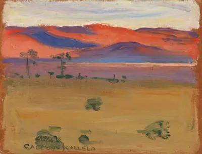 Sunset on the Savannah av Akseli Gallen-Kallela