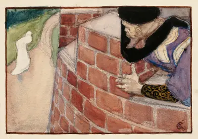 The Castle Lord Spying On His Daughter av Akseli Gallen-Kallela