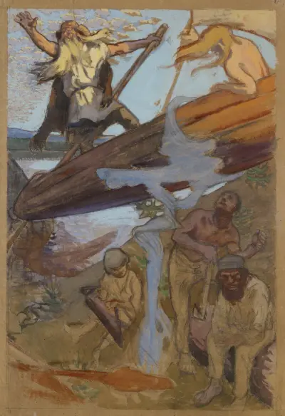 The Departure Of Väinämöinen av Akseli Gallen-Kallela